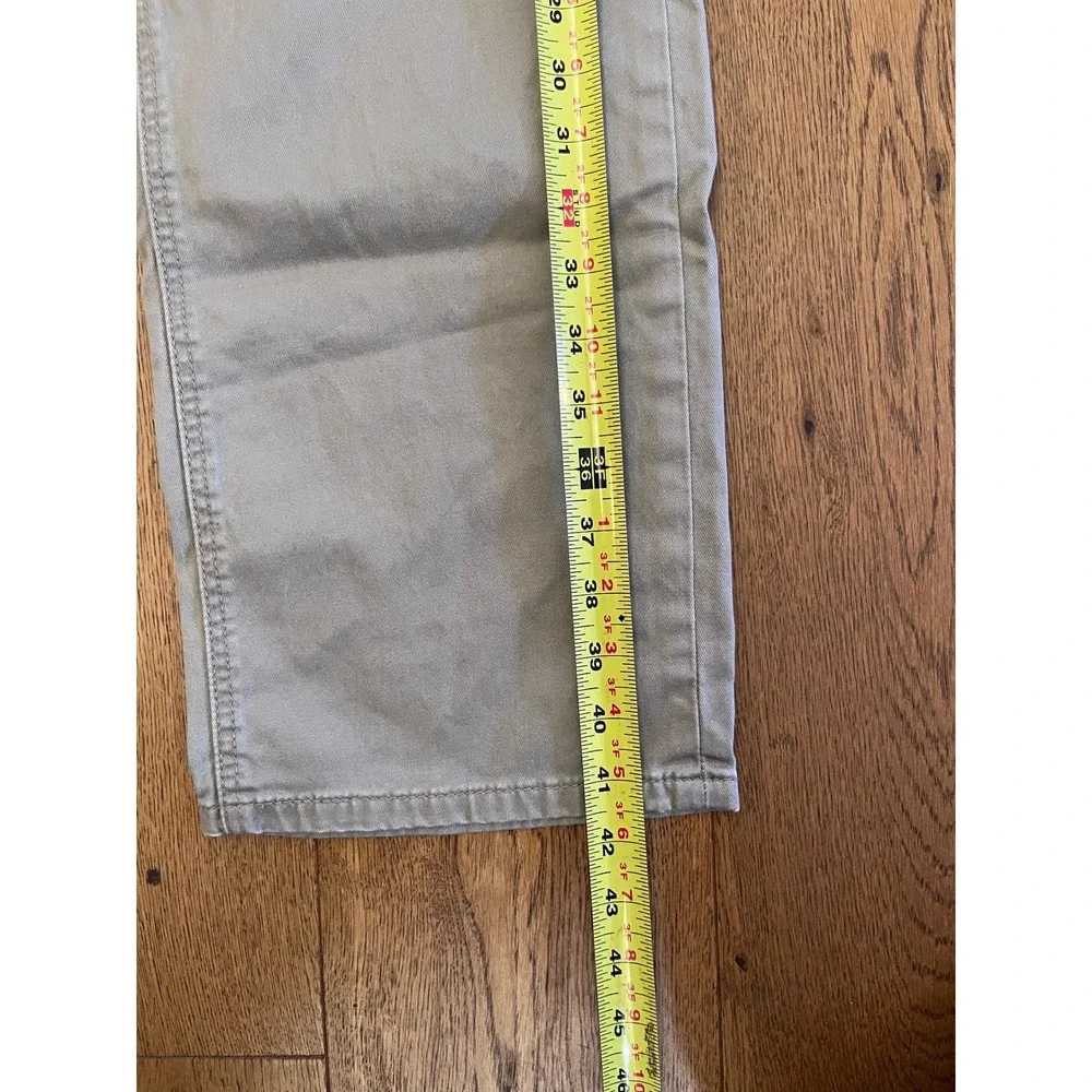 Levis 541 Athletic Taper Pants Mens 38 Khaki Tan Excellent Blank Trademark Tab